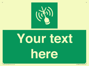 Custom sign safe condition Emergency position beacon